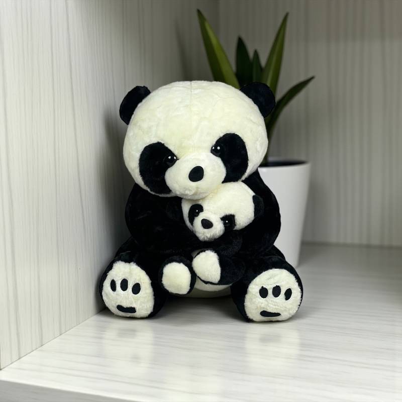 Super Soft Mommy & Baby Panda Plush Toy