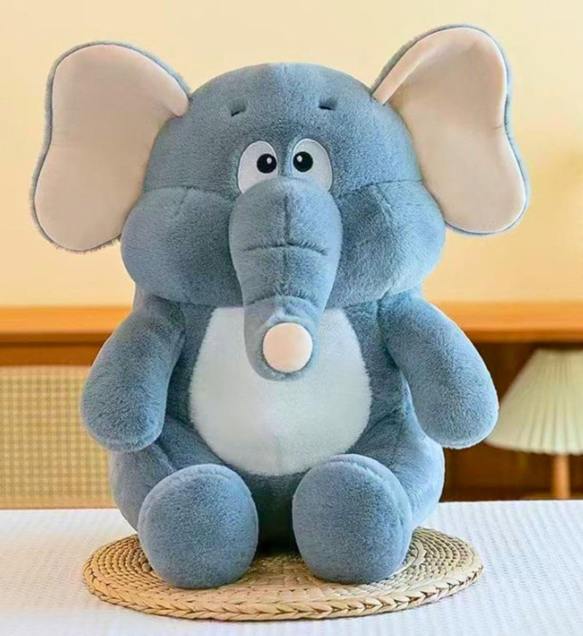 Tickles Sitting Elephant Soft Stuffed Plush Animal Toy for Kids Boys & Girls Birthday Gifts