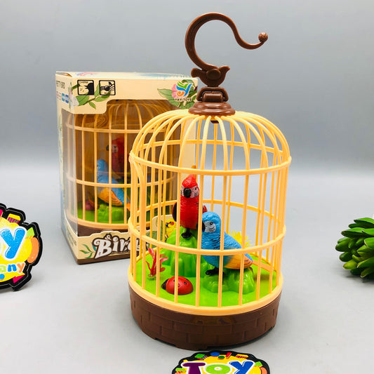 Interactive Singing &amp; Flapping Bird Cage Toy