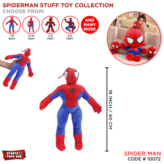 Spiderman Soft Toy  Soft Stuffed Spider Man Plush Pillow for Kids Boys & Girls | Super Hero Cuddly Toy & Gift Item