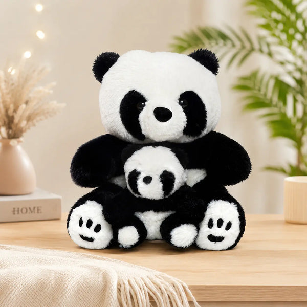 Super Soft Mommy & Baby Panda Plush Toy