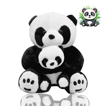 Super Soft Mommy & Baby Panda Plush Toy